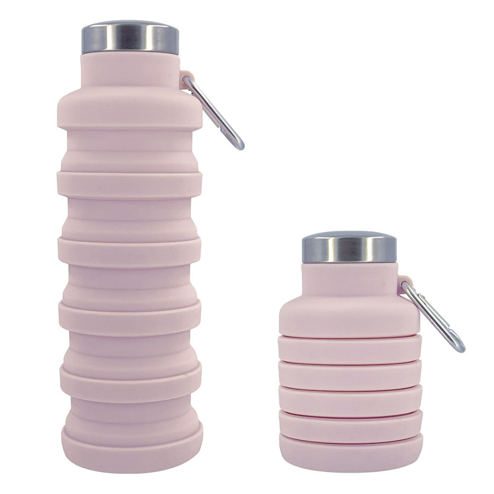 K5ftnew portable silicone water bottle retractable folding coffee bottle cups e outdoor travel tools collapsible sport